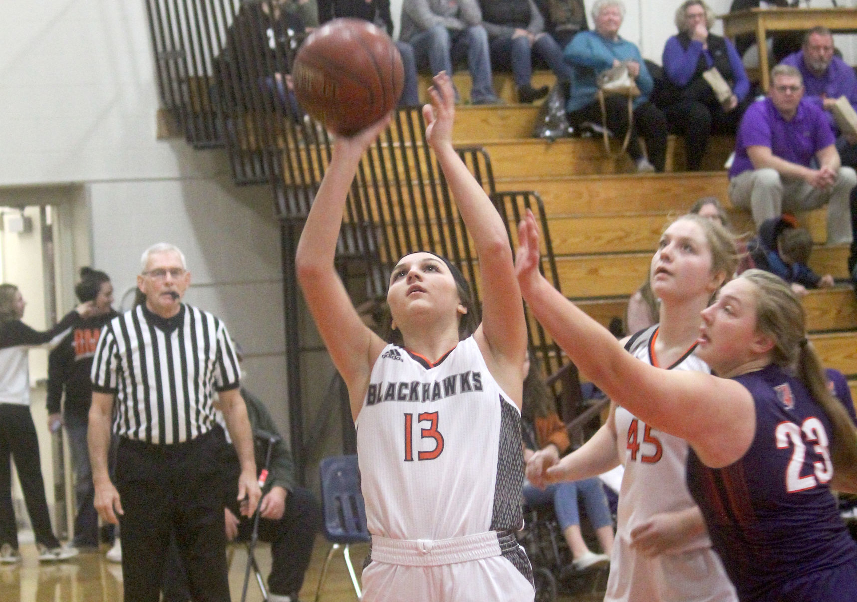 Chetek-Weyerhaeuser at Bloomer girls basketball 12-5-19